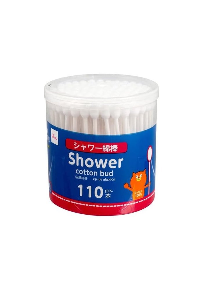DAISO Shower Cotton Bud Set | 110 Pieces | Soft Cotton Swabs for Daily Personal CareDAISO Shower Cotton Bud Set | 110 Pieces | Soft Cotton Swabs for Daily Personal Care